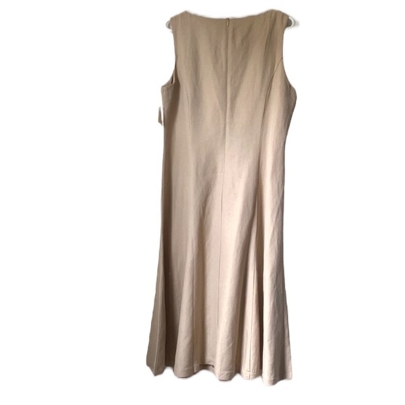 Coldwater Creek Beaded Day Dress Gored Flared Embellish Vintage Vibe Lined Sz 14 - Picture 3 of 17